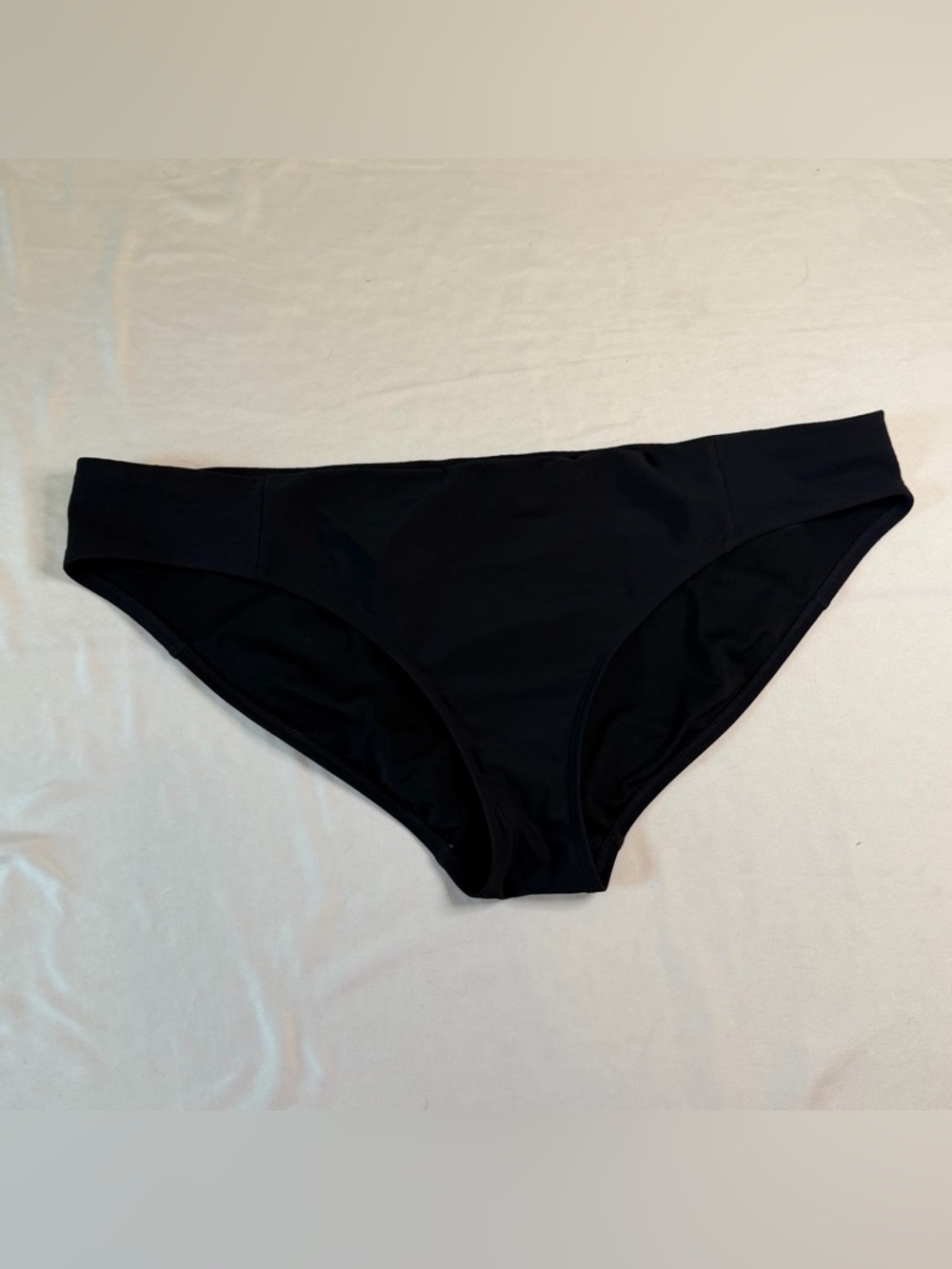 Athleta Women’s XL Black Bikini Swim Bottom Classic Hipster Low Rise Solid